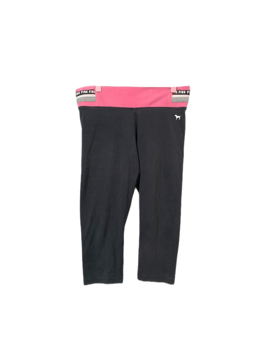 Y2K Victoria's Secret PINK Capri  leggings, flat waistband, SIZE L